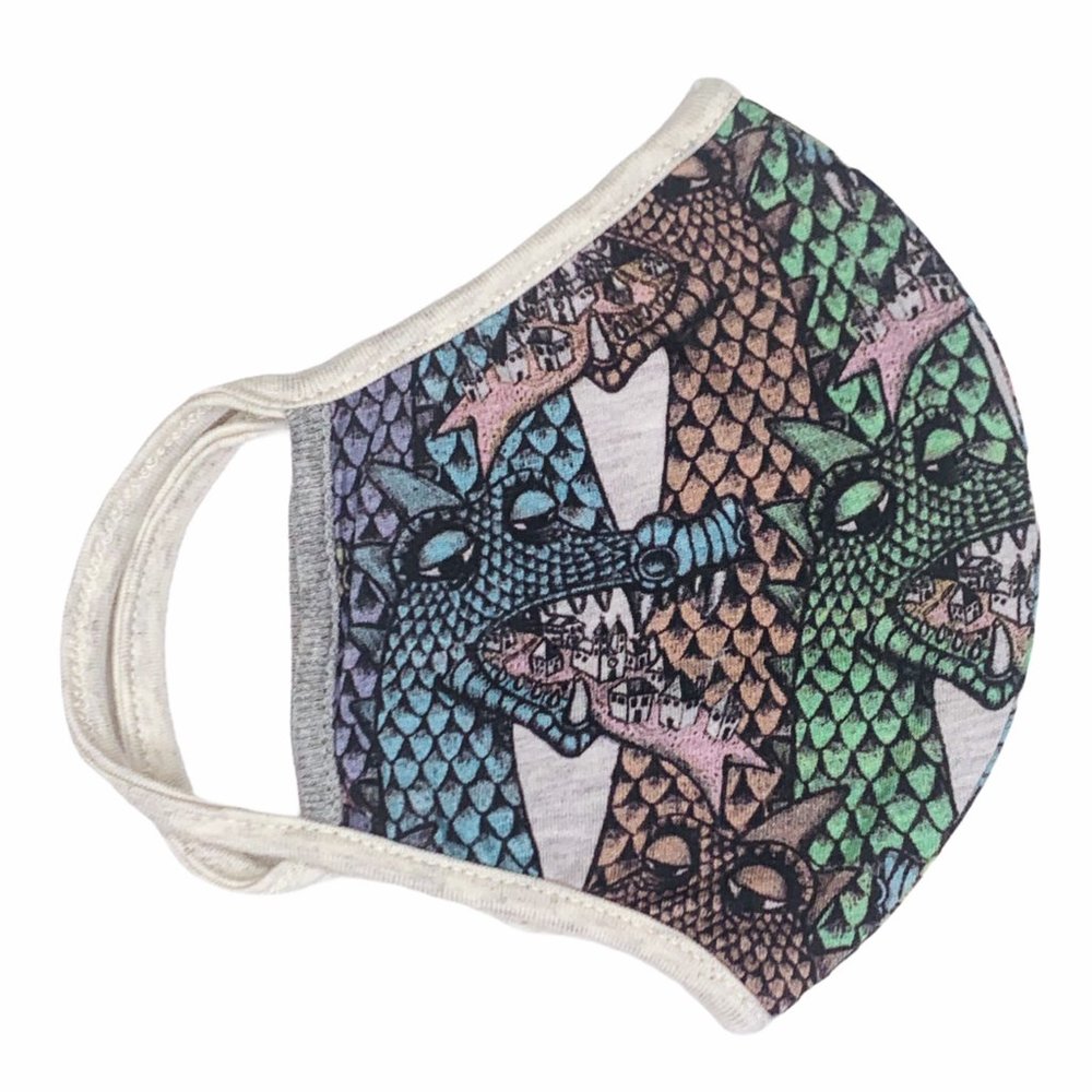 PW, 2-7Y/Child, organic cotton face mask